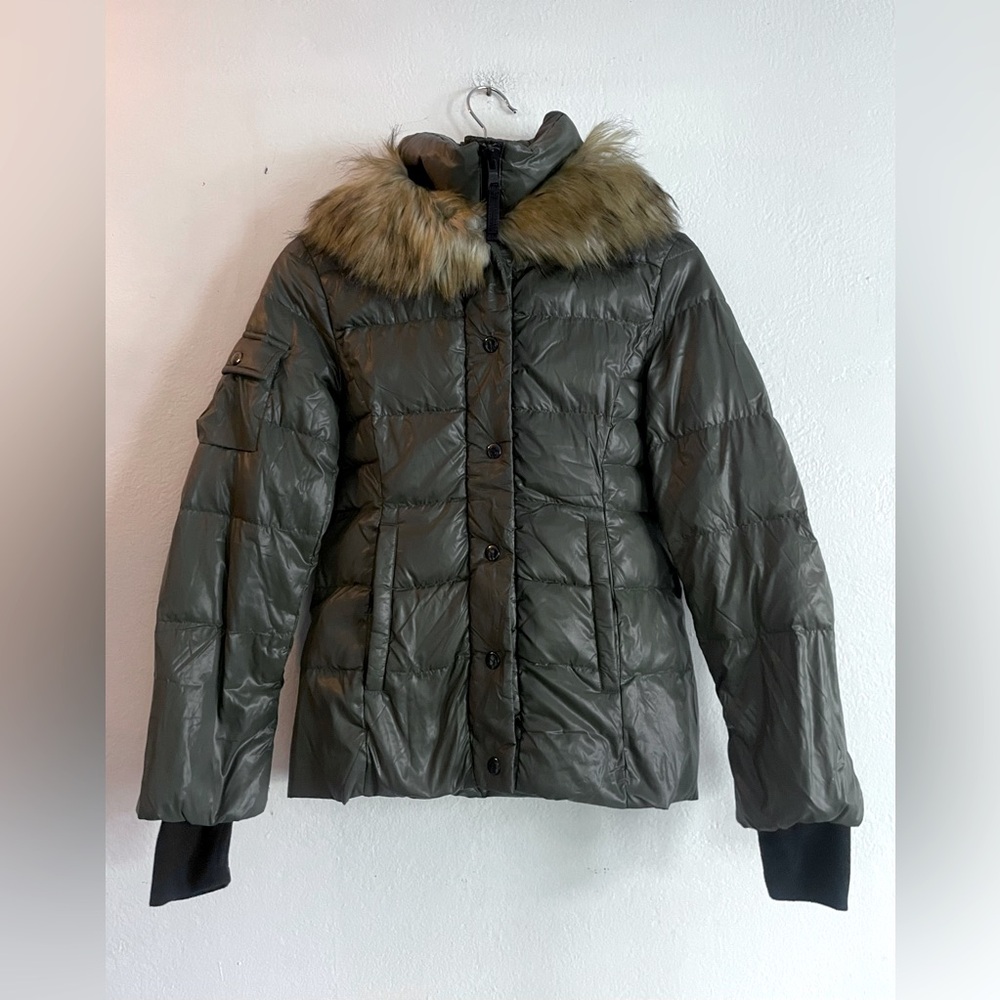SAM S13 Down Filled Faux Fur Trimmed Puffer Jacket w/ Hand Warmers
